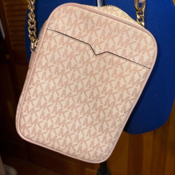 Michael Kors Beige and Pink Crossbody Bag - Picture 4 of 4